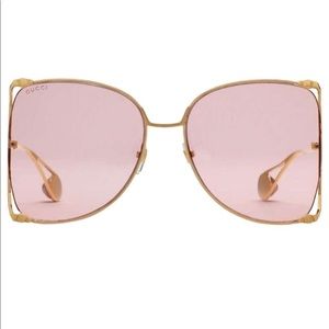 Authentic Gucci 63mm Butterfly Sunglasses